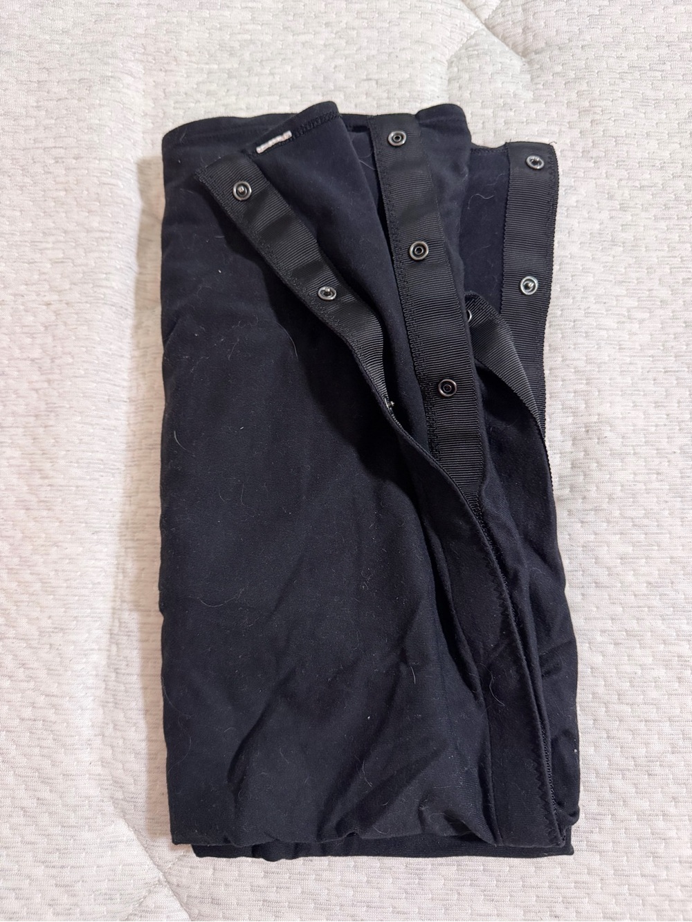 lululemon athletica Black Snap-Detail Wrap Scarf